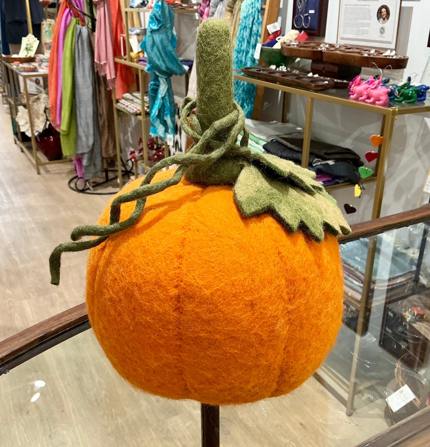 Medium Wool Pumpkin
