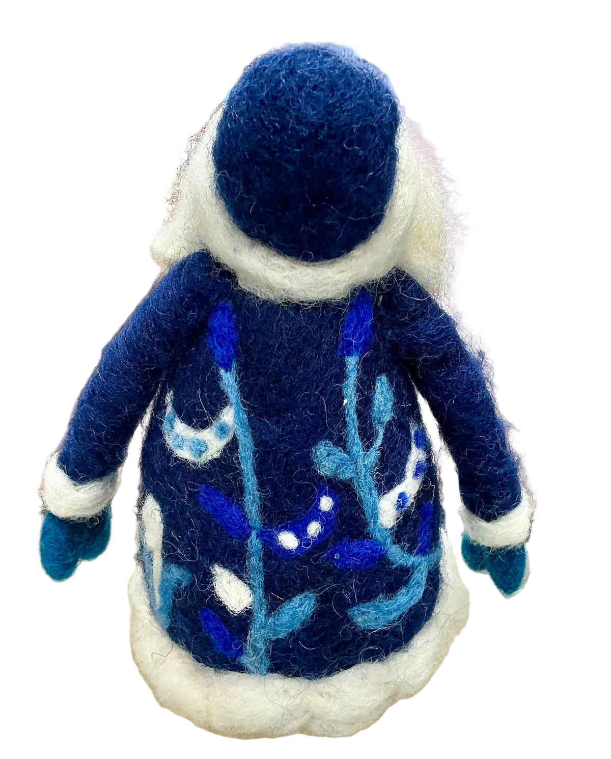 Blue and White Santa