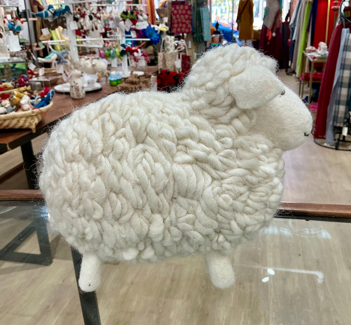 Large White Sheep Decor