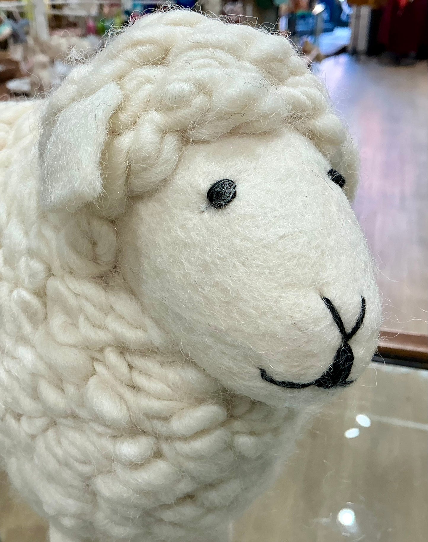 Large White Sheep Decor