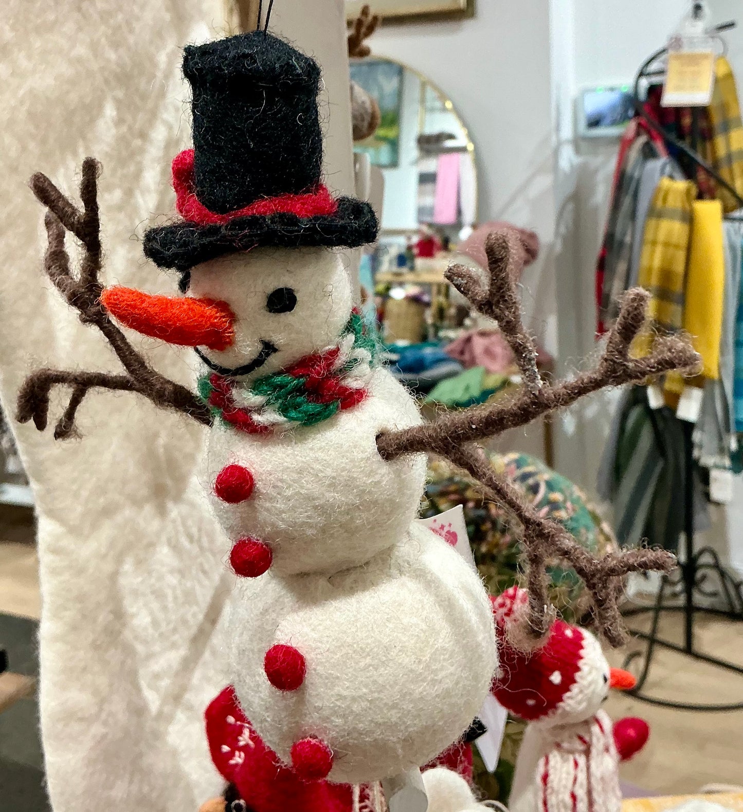 Twig Arm Snowman Ornament