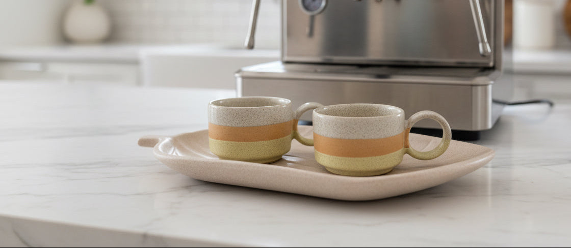Espresso pottery cups