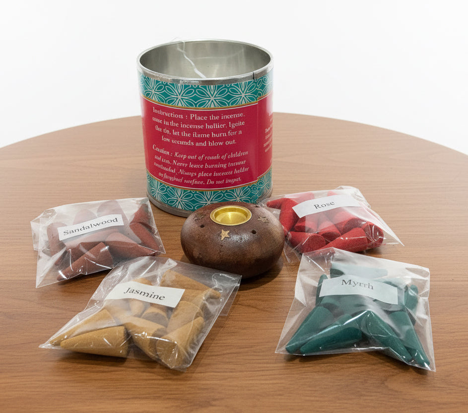 Tranquility 40 Cone Incense (Rose, Myrrh, Jasmine, Sandalwood)