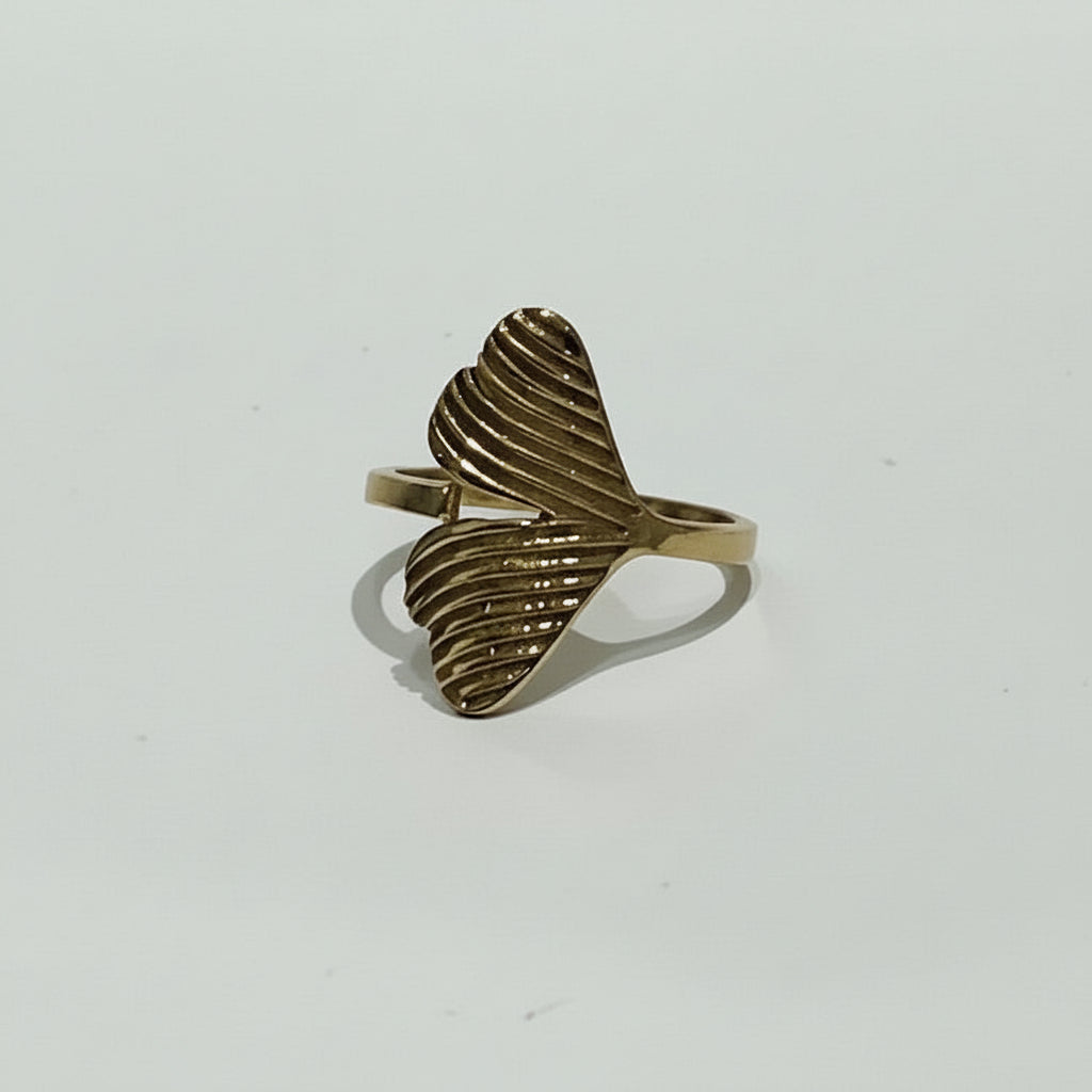 Brass Leaf Ring
