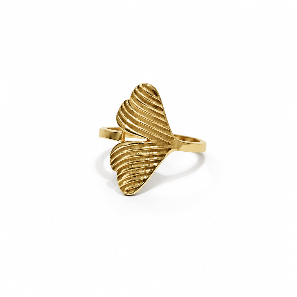 Brass Leaf Ring