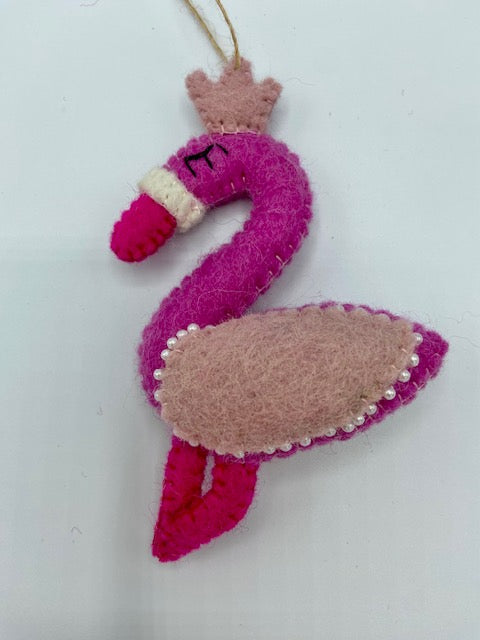 Queen Pink Flamingo Ornament 225