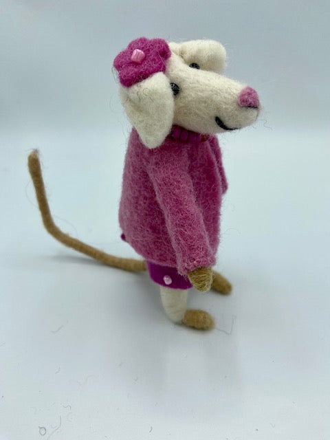 Pink Diva Self-Standing Mouse