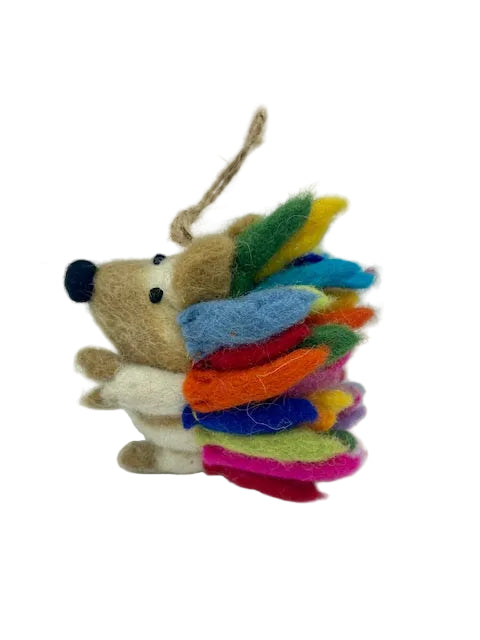 Rainbow Hedgehog Ornament ORH