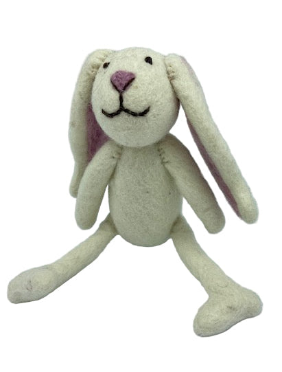 White Felt Bunny