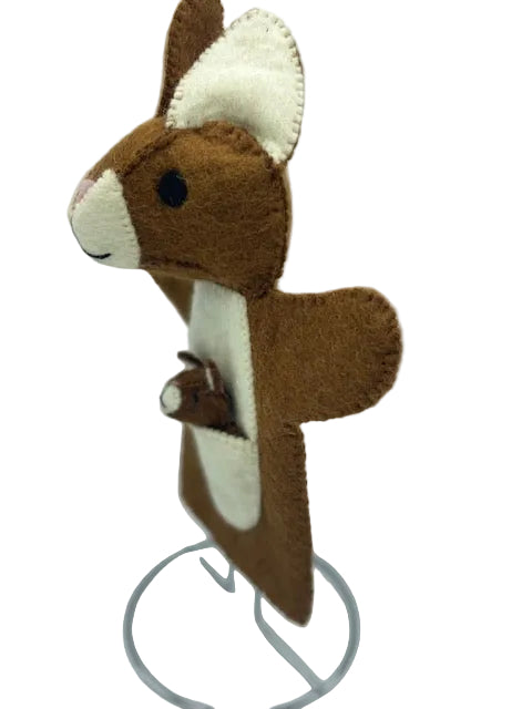 Kangaroo Wool Hand Puppet