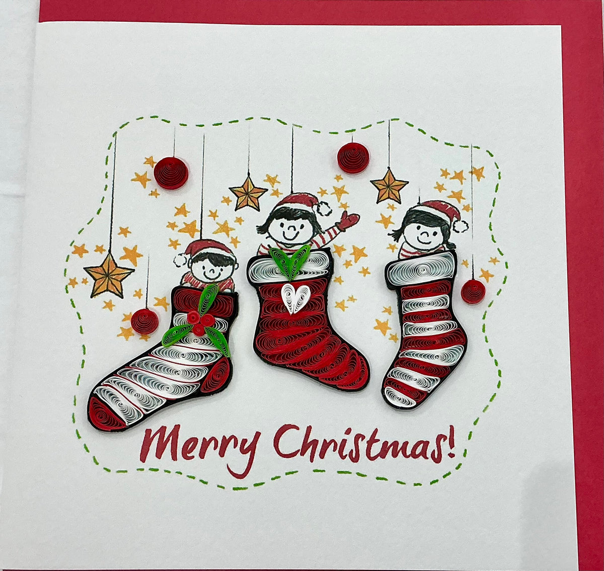 Card - Christmas stockings