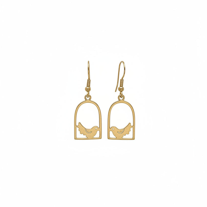 Brass Bird Earring BE20