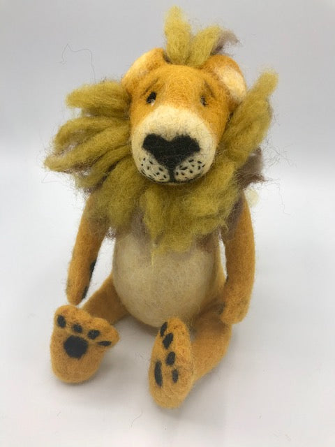 Large Felted Lion