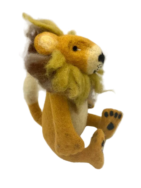 Large Felted Lion