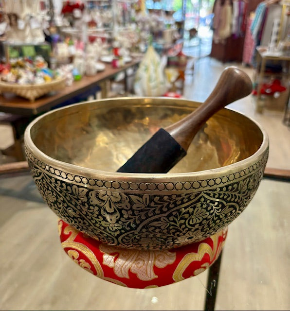 Singing Bowl Full Carving #5