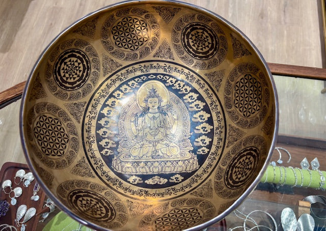 Singing Therapy Bowl Large Gold #2