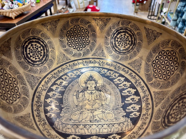 Singing Therapy Bowl Large Gold #2