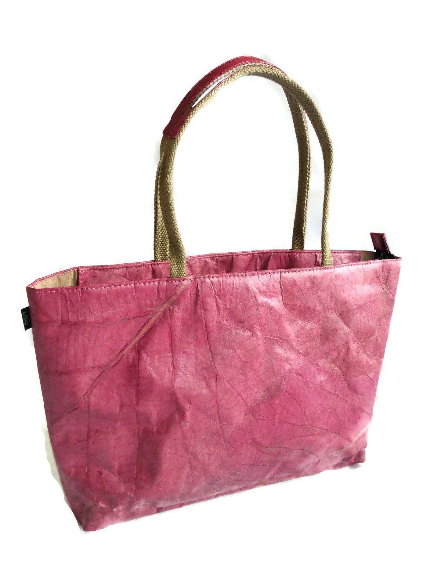 Red tote bag