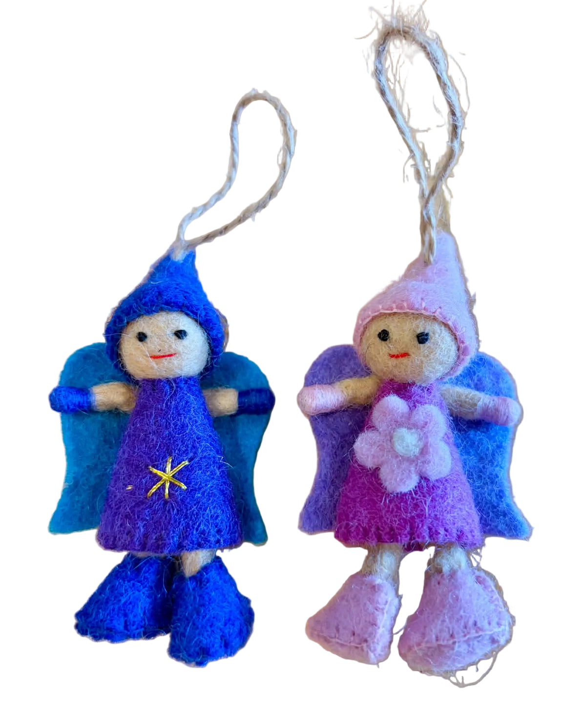 Mini Pink and Purple Angel - Fairy Ornament