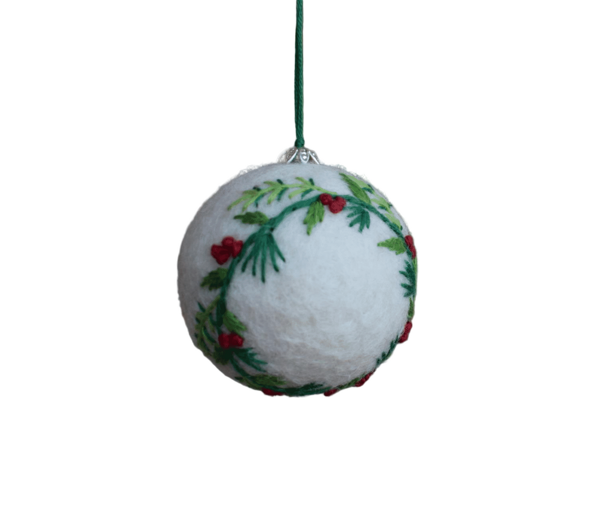 Embroidered Ball Ornament