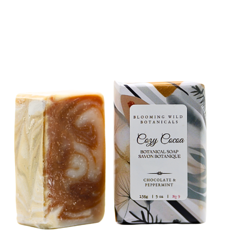 Cozy Cocoa Botanical Soap | Chocolate + Mint