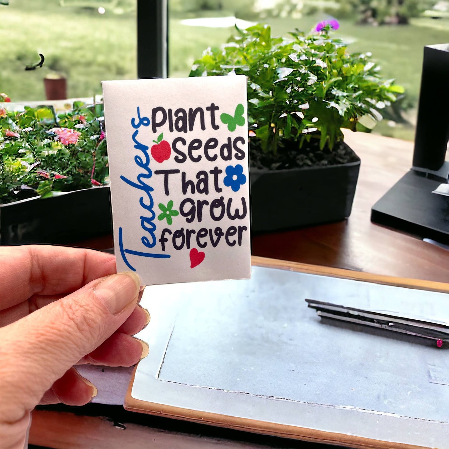 Seed Packages - Teacher Gift seed package with Wildflowers