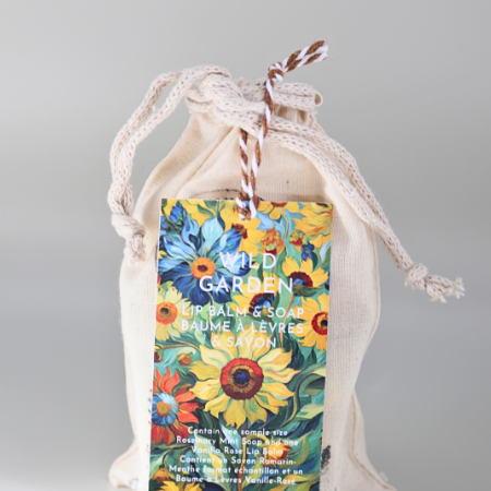 Wild Garden Lip Balm + Soap Sampler Bag