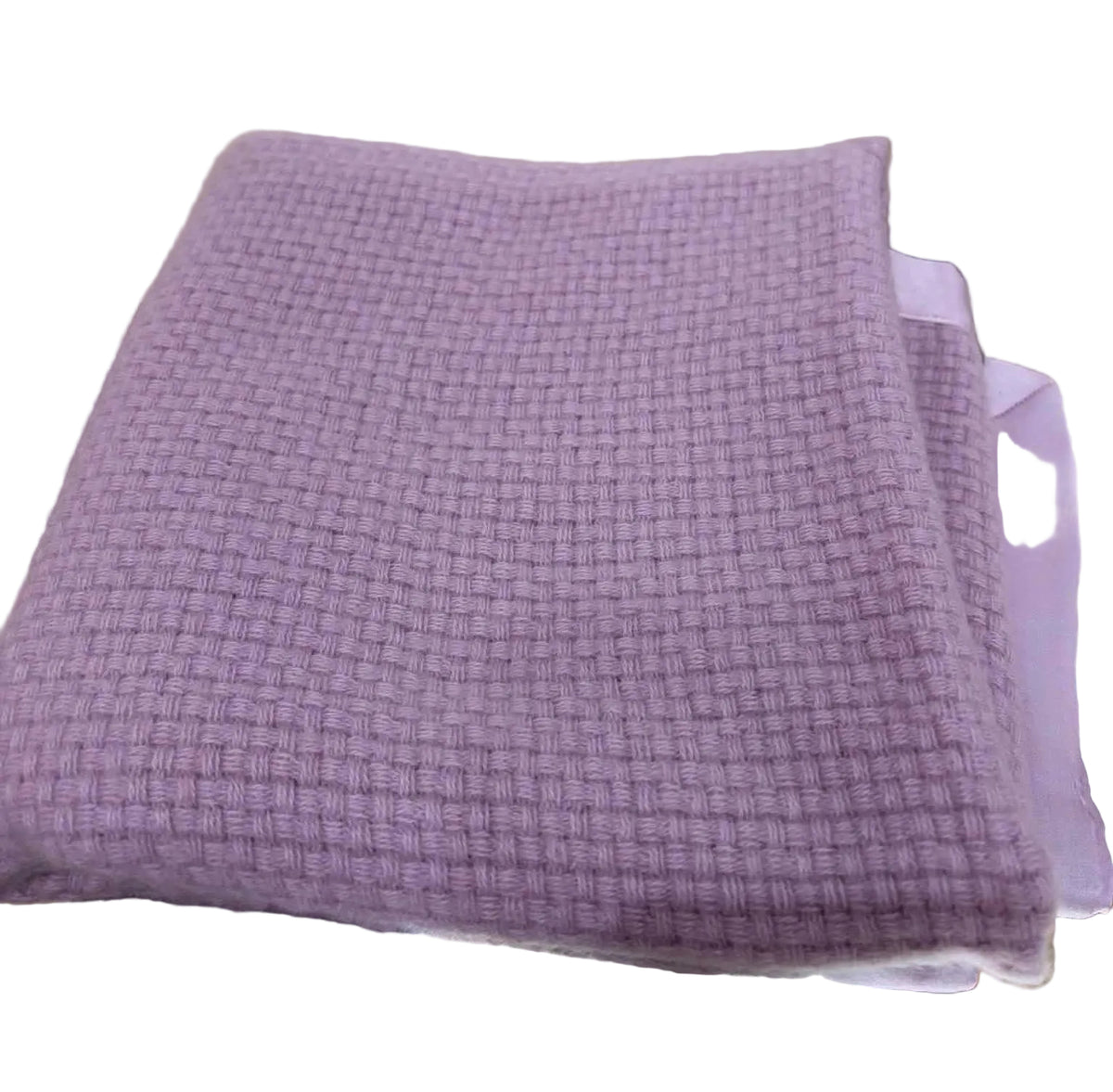 Waffle Lilac Pure Cashmere Baby Blanket