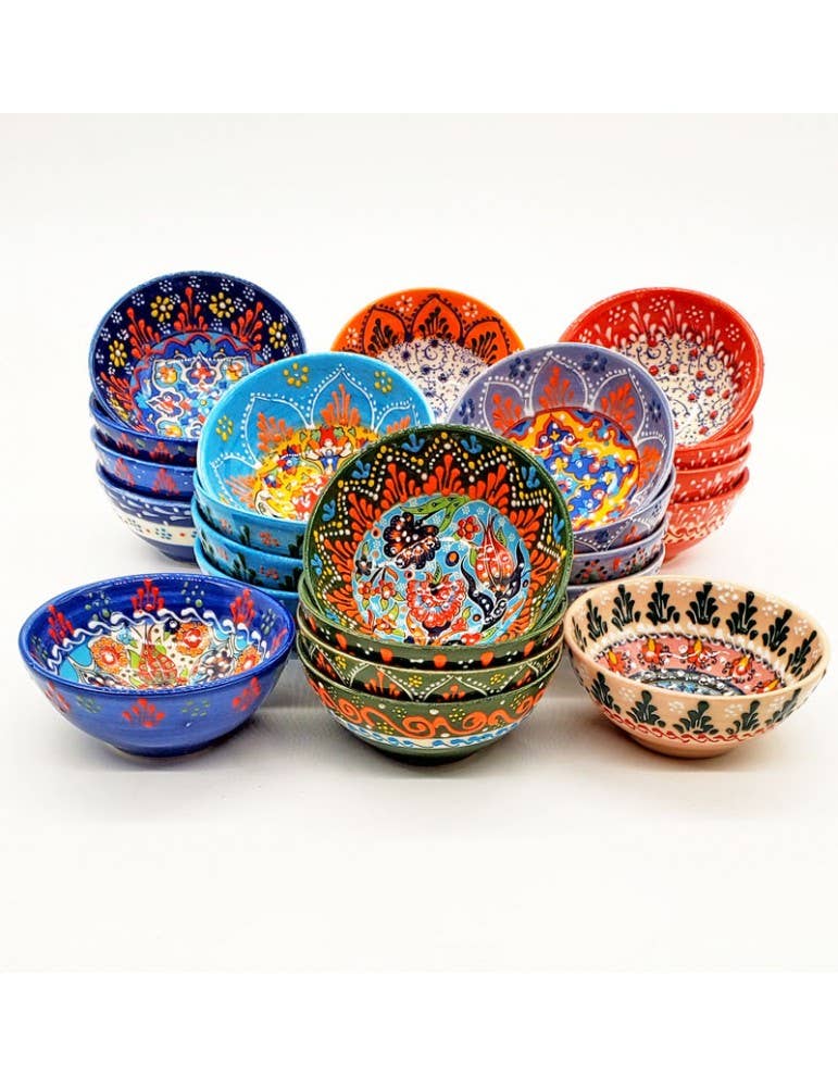 Turkish ceramic 3” bowls garden