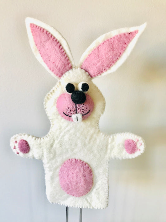 Bunny Wool Hand Puppet