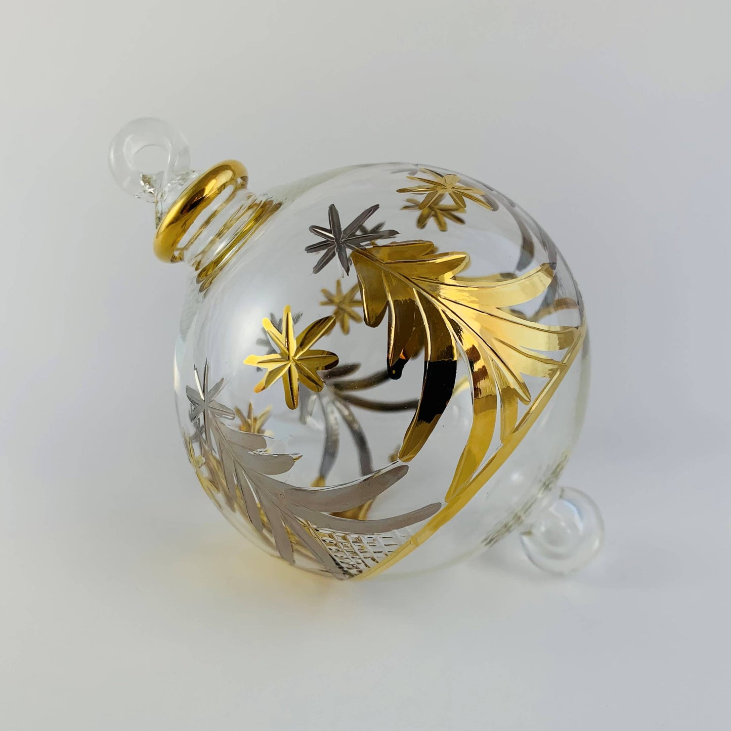 Blown Glass - Christmas Silver & Gold