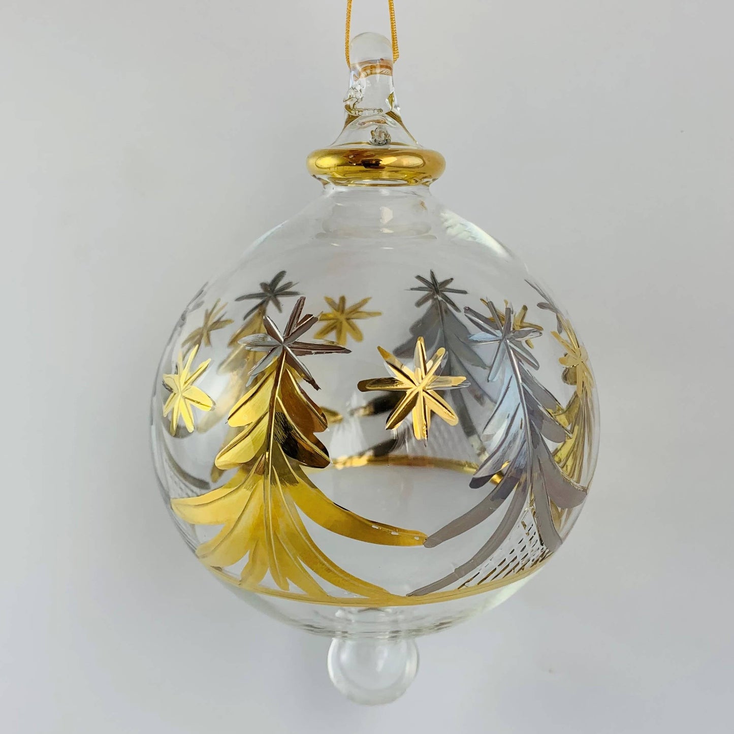Blown Glass - Christmas Silver & Gold