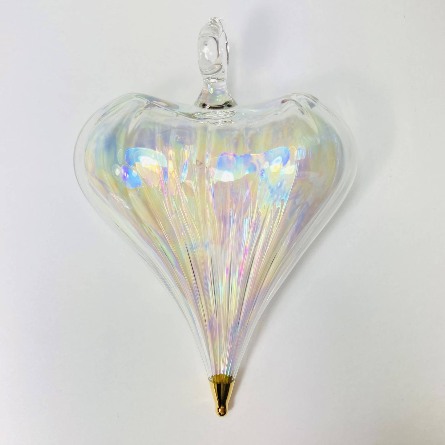Blown Glass - Heart: Clear