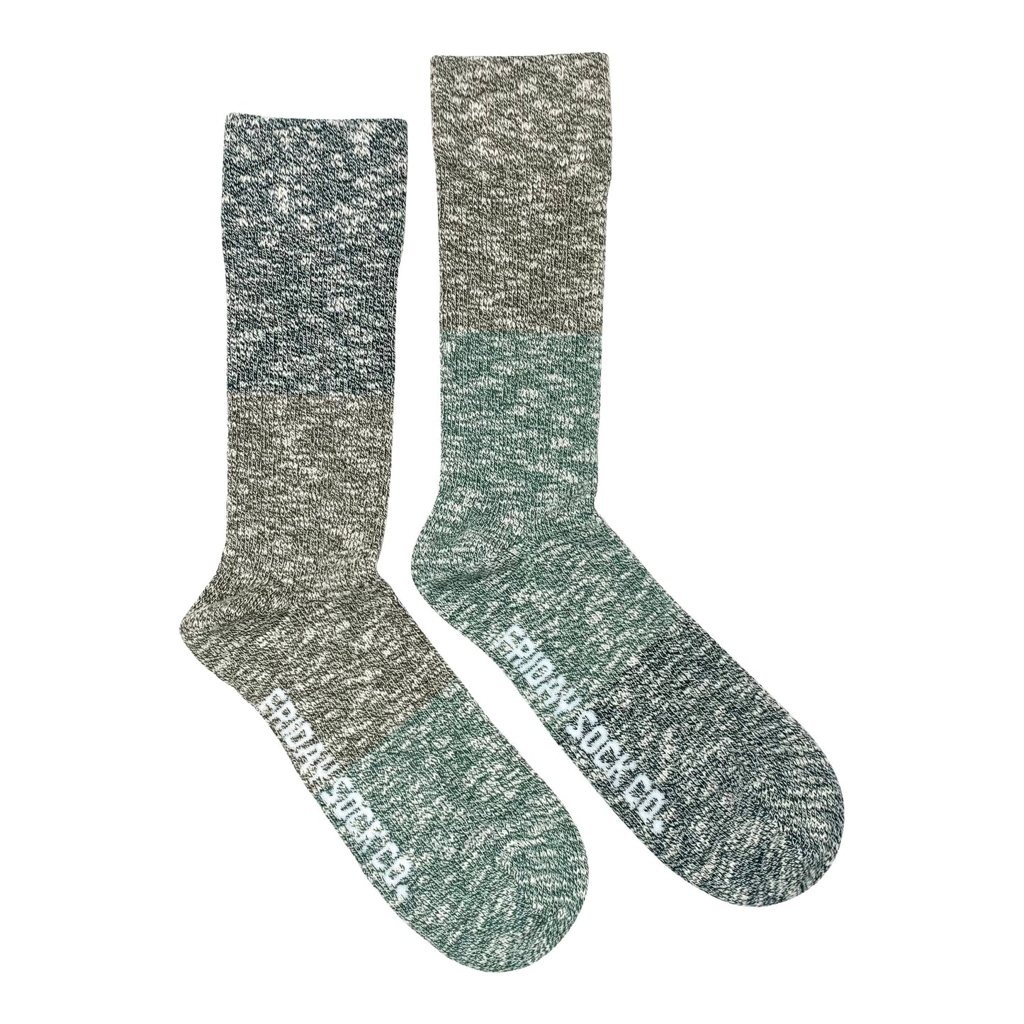 Men's Camp Socks | Fresh Pine | Mismatched Socks: Men's 7 - 12
