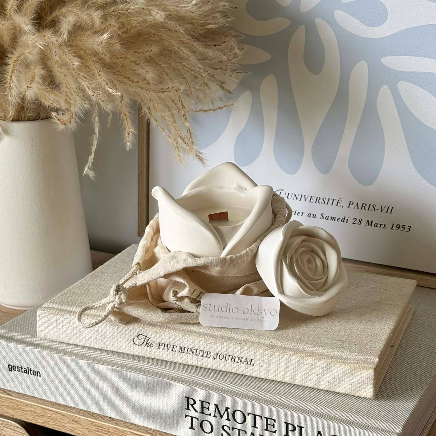 Rosebud Scented Wood Wick Soy Candle | 3oz | Mother's Day