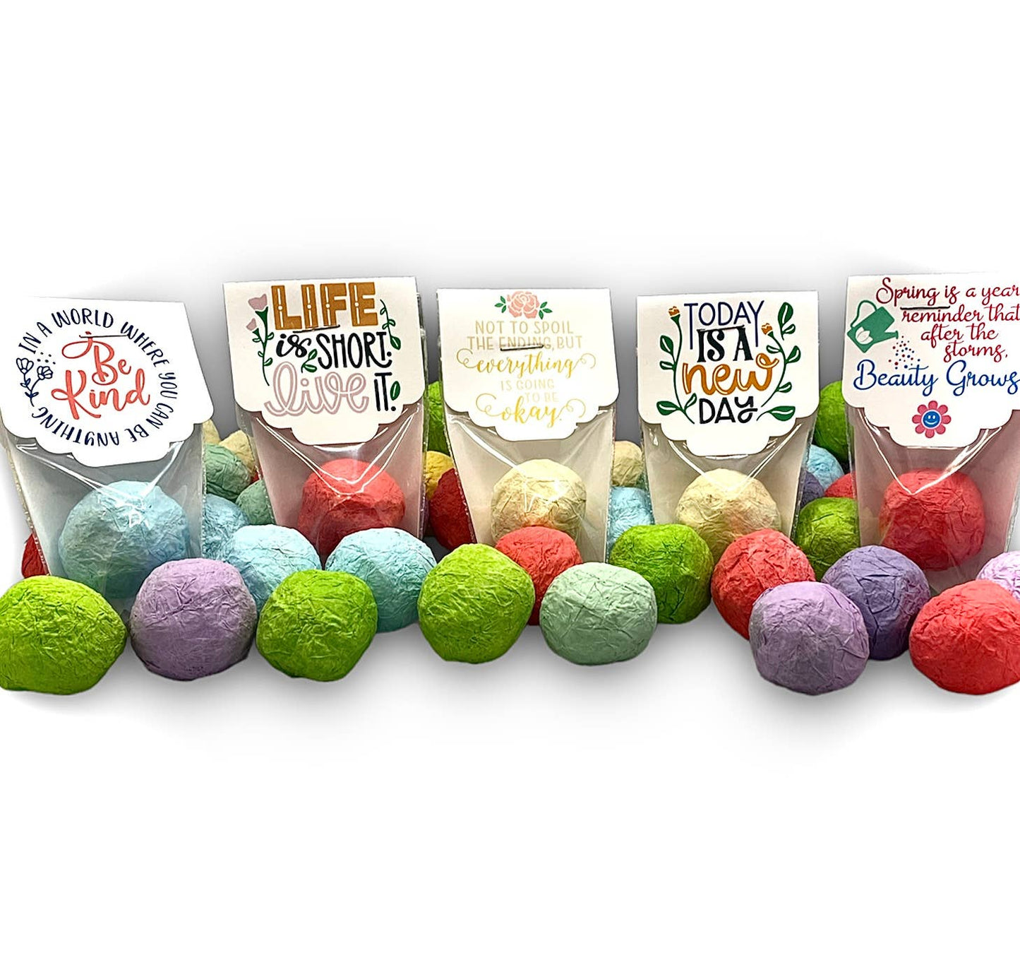 Seed Bombs - Inspirational Messages - Canadian Wildflower