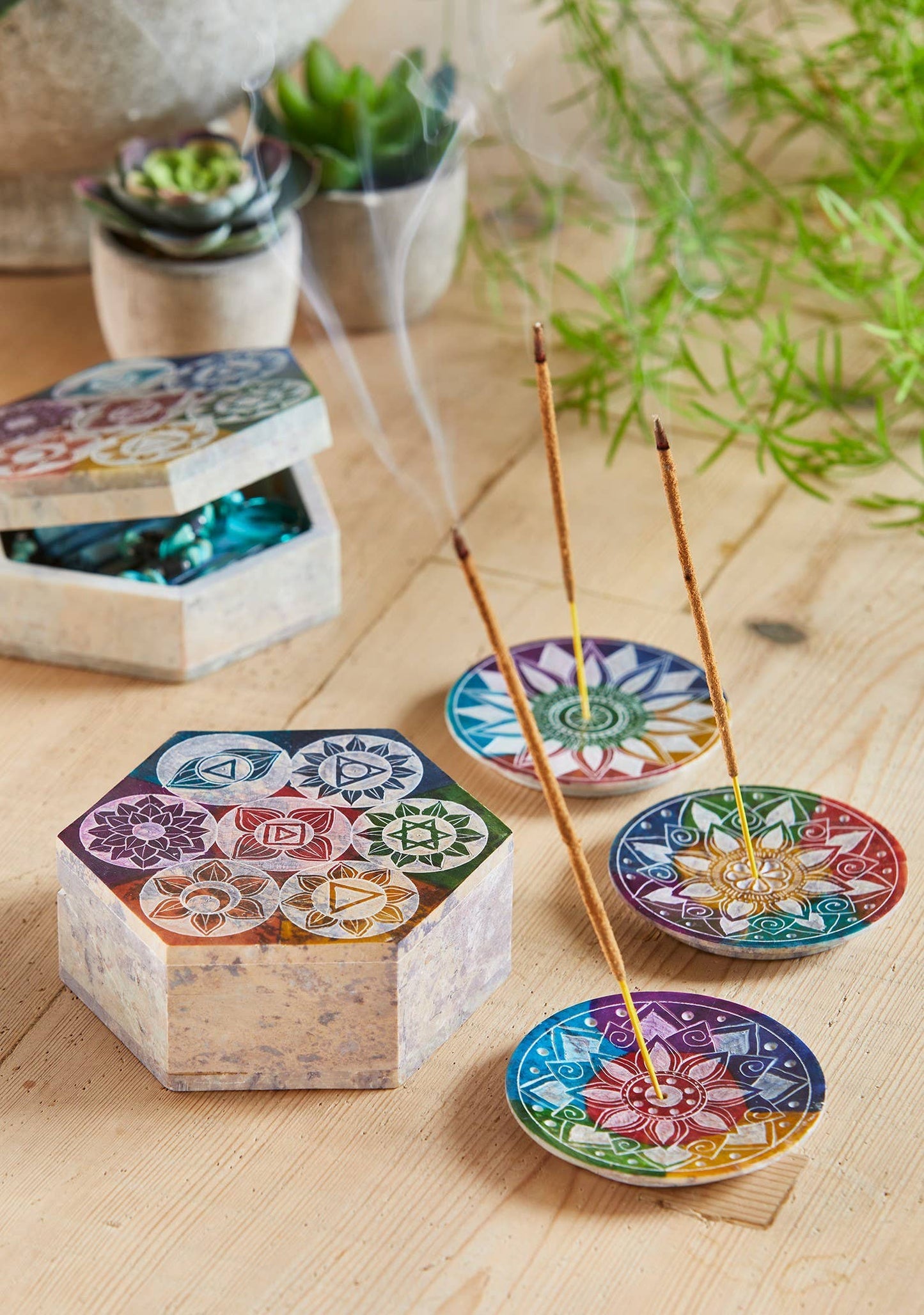 Multi Chakra Incense Holder