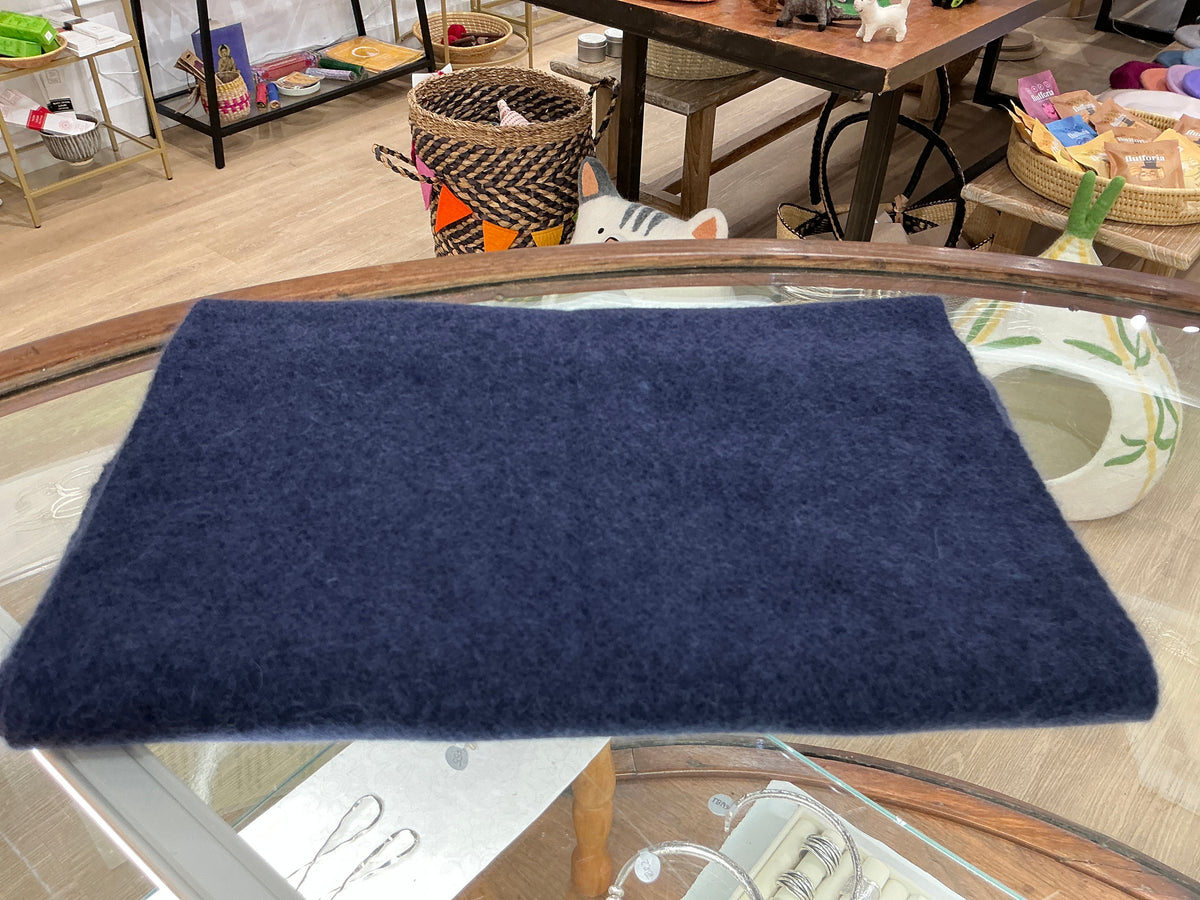 100% Pure Cashmere Solid Dark Blue
