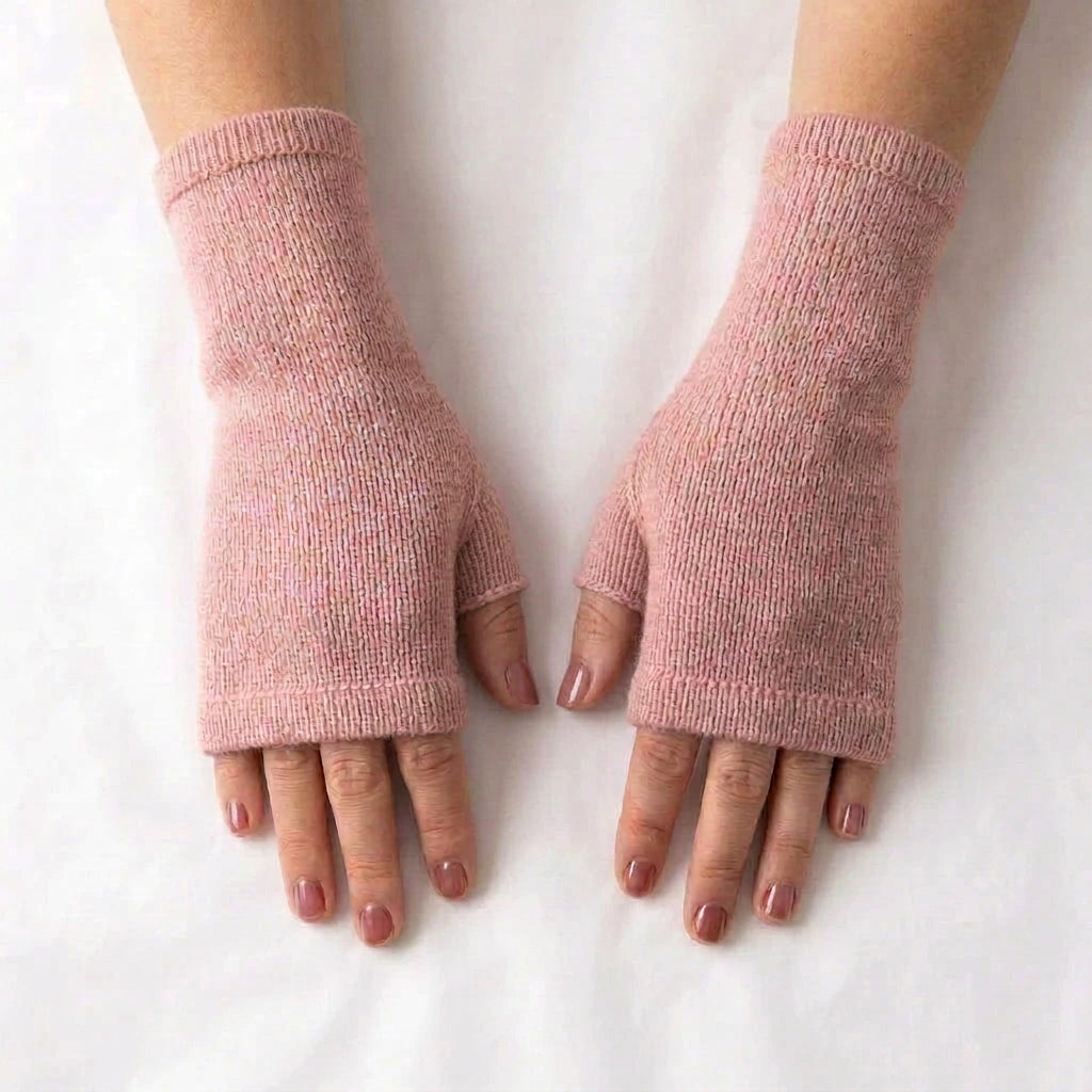 Cashmere Hand Warmer Texting Glove - light grey