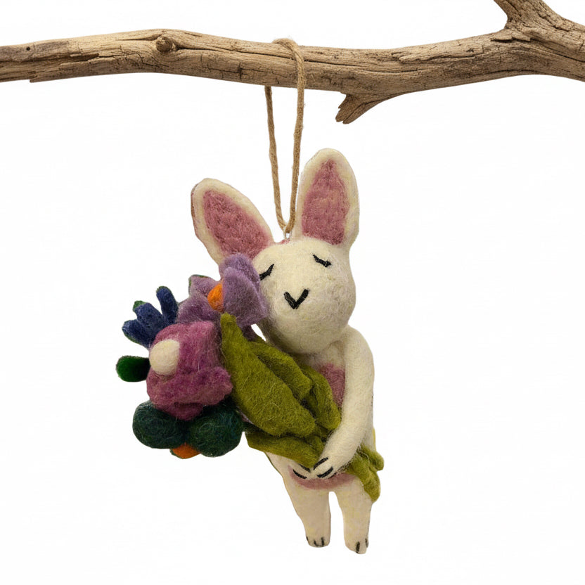 Flower Bunny Ornament 231