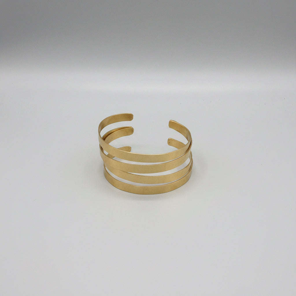 Cuff flat bands brass