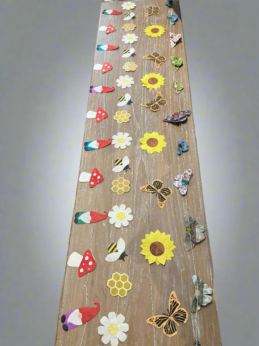 Eco paper garland