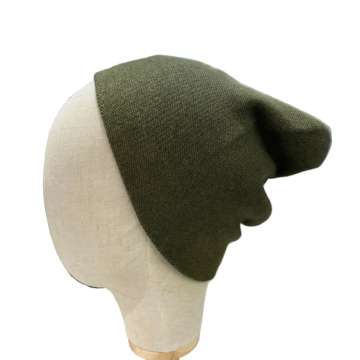 100% Pure Cashmere Hat Dark Green NO SKU
