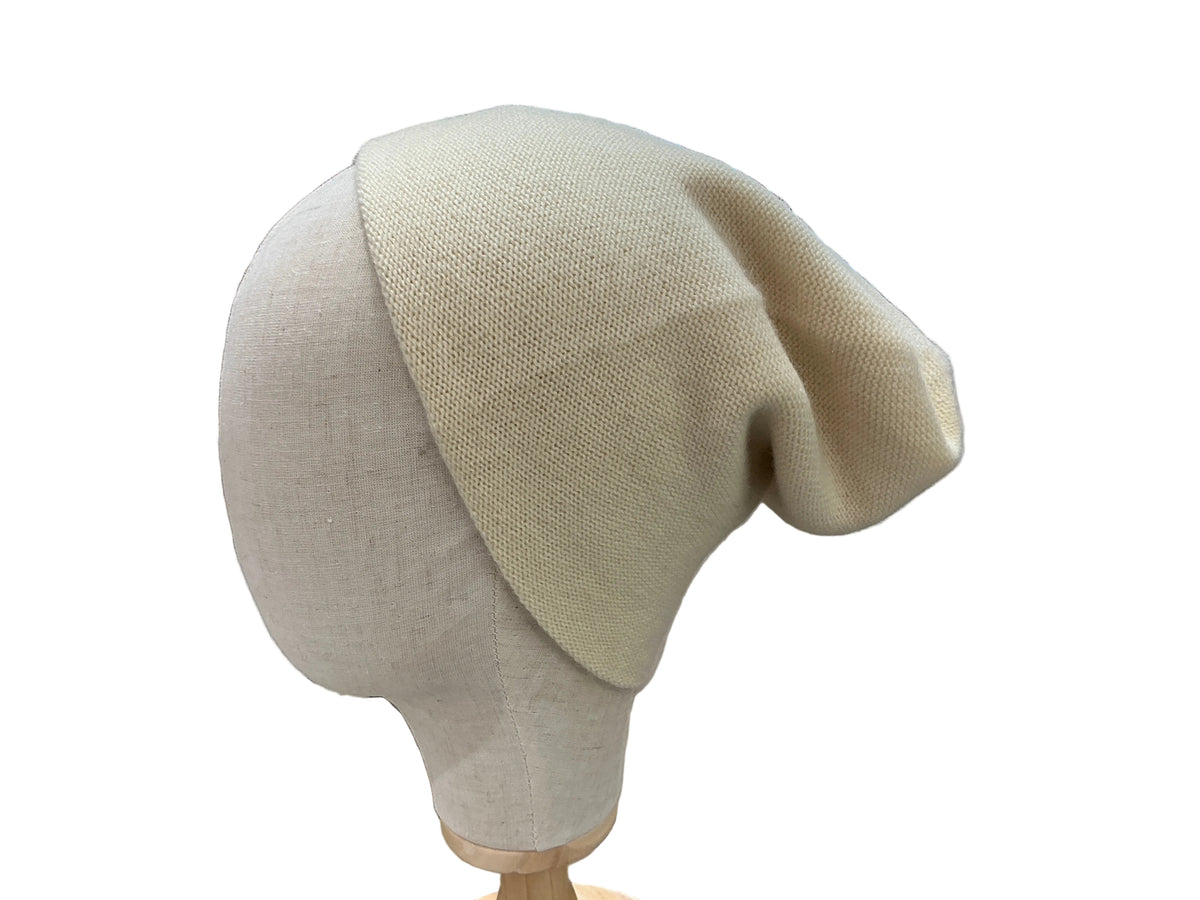 100% Pure Cashmere Hat Ivory
