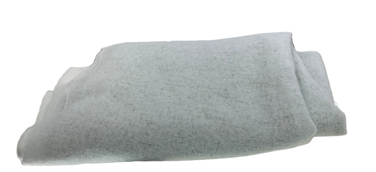 Pure Cashmere Light Green Felted Scarf