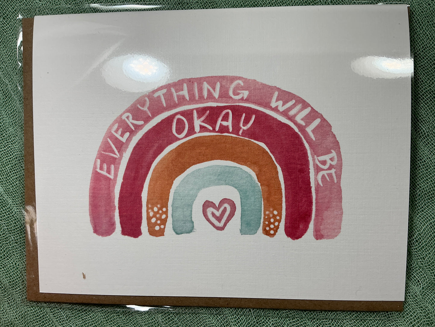 Everything will be okay watercolour card