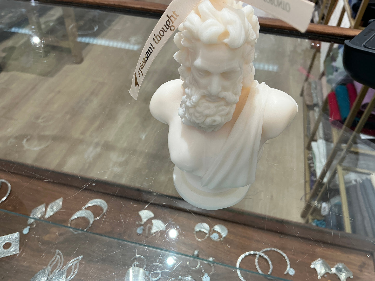 Pleasant Thought Candle Bust of Zeus Candle