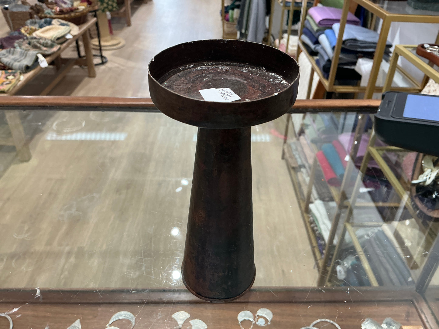 Nepal copper candle holders