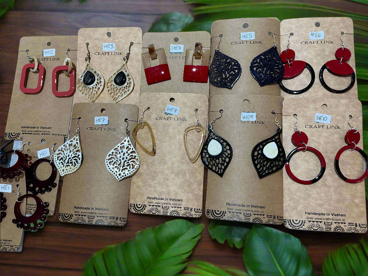 Buffalo Horn Earrings