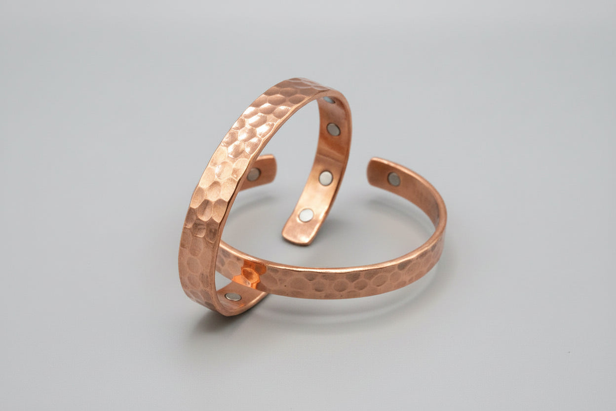 Copper bracelet, hammered